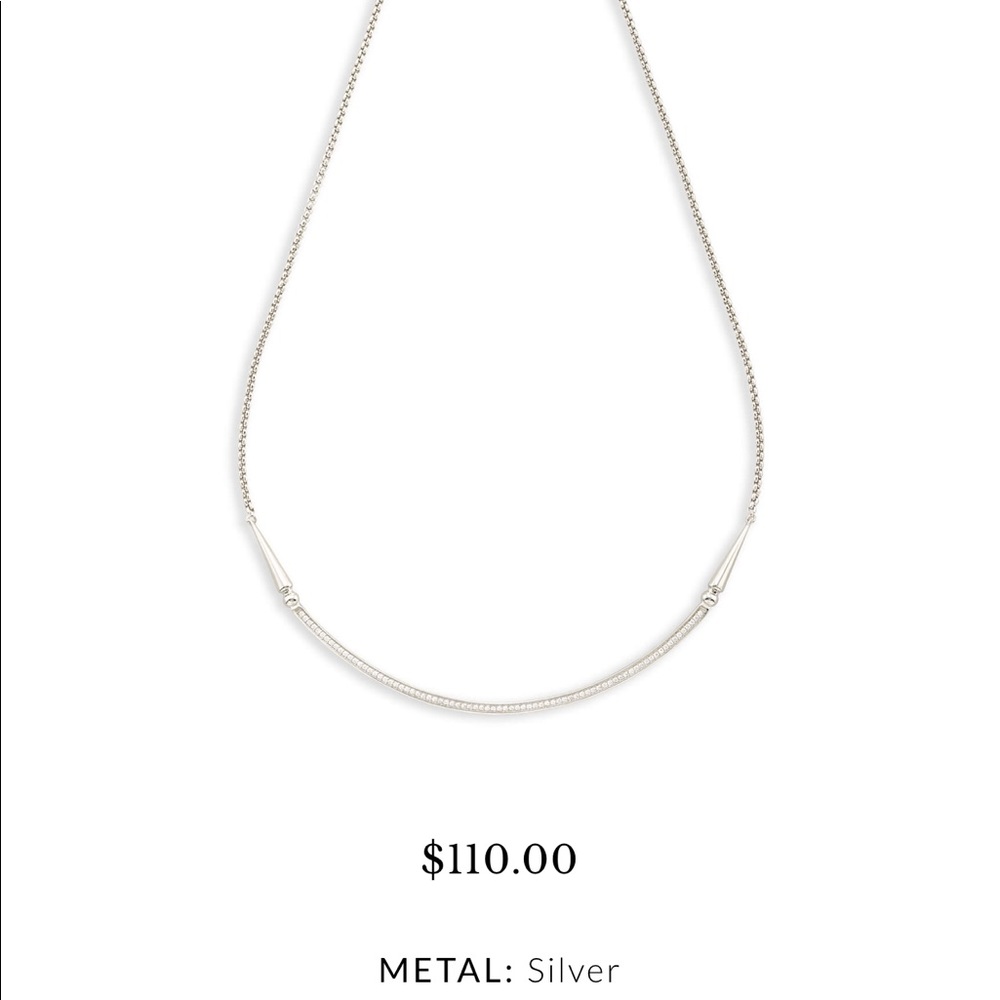 Kendra Scott- Scottie Choker Necklace In Silver